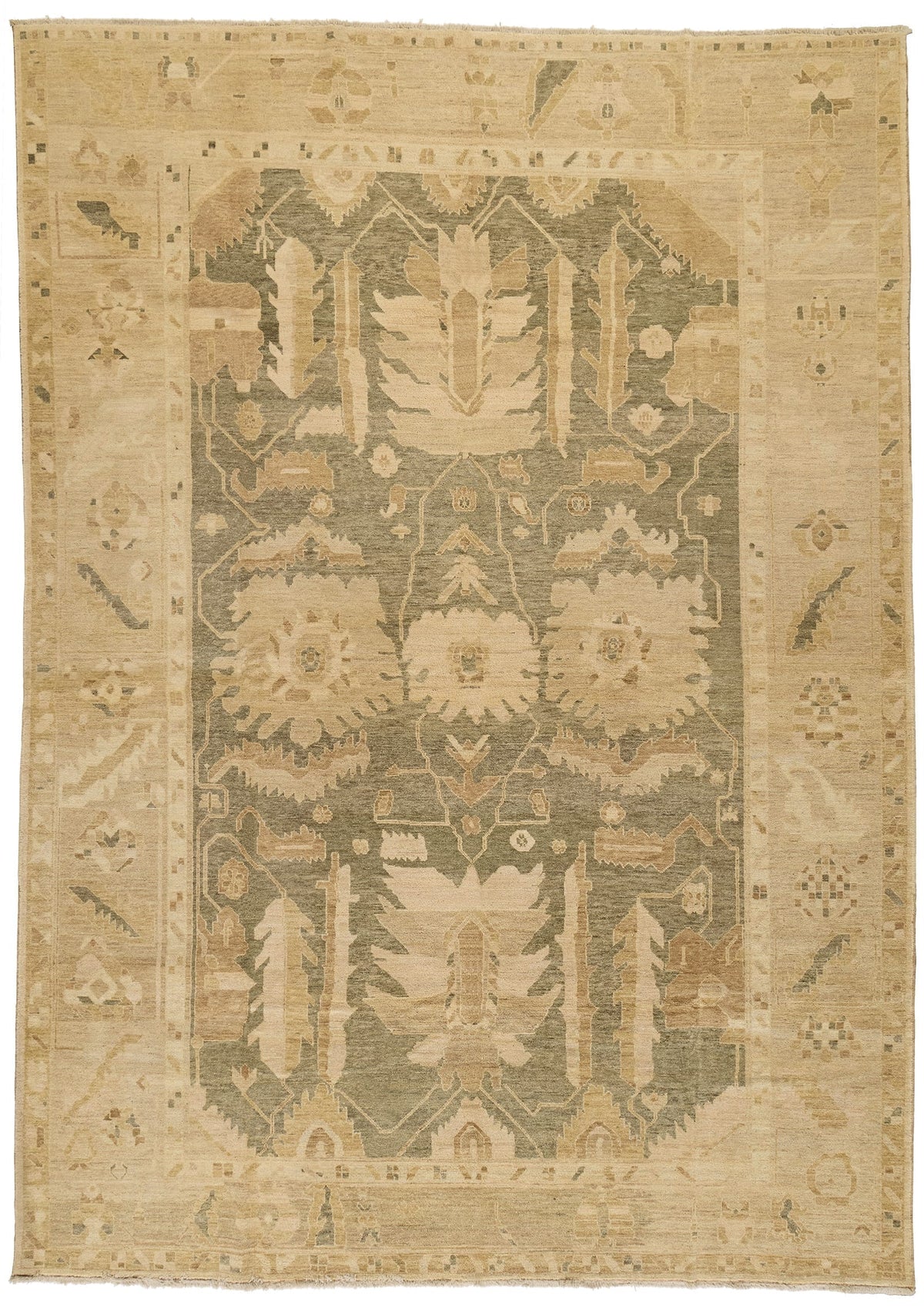 NAVAREH SAGE PARCHMENT SHEARED 10x14