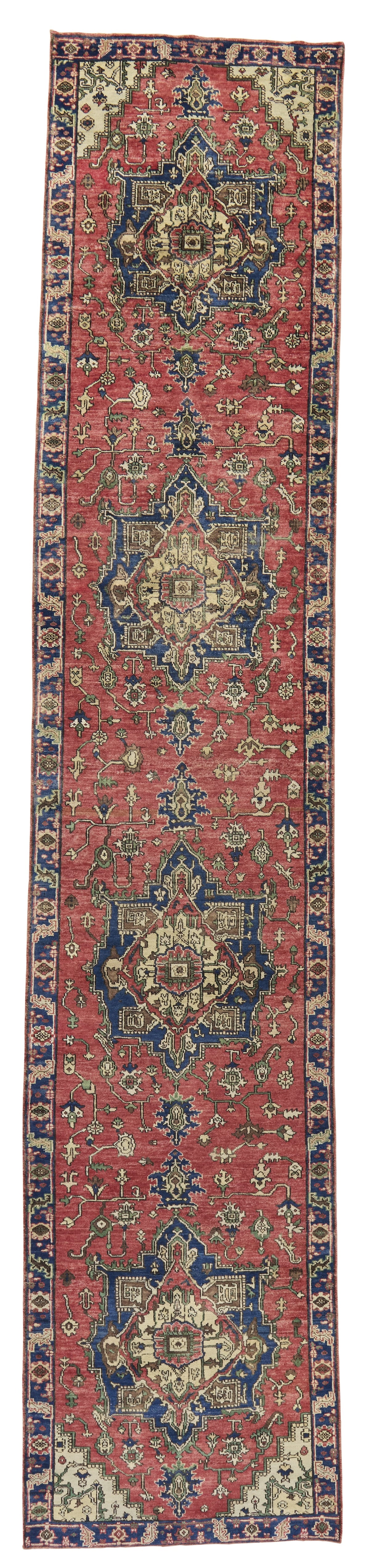 CLASSIC HERIZ VI RUST NAVY 3x17 Runner