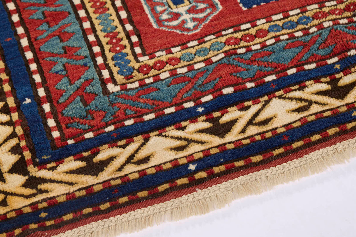 KAZAK PRAYER RUG ANTIQUE 4' 7" X 6' 3"