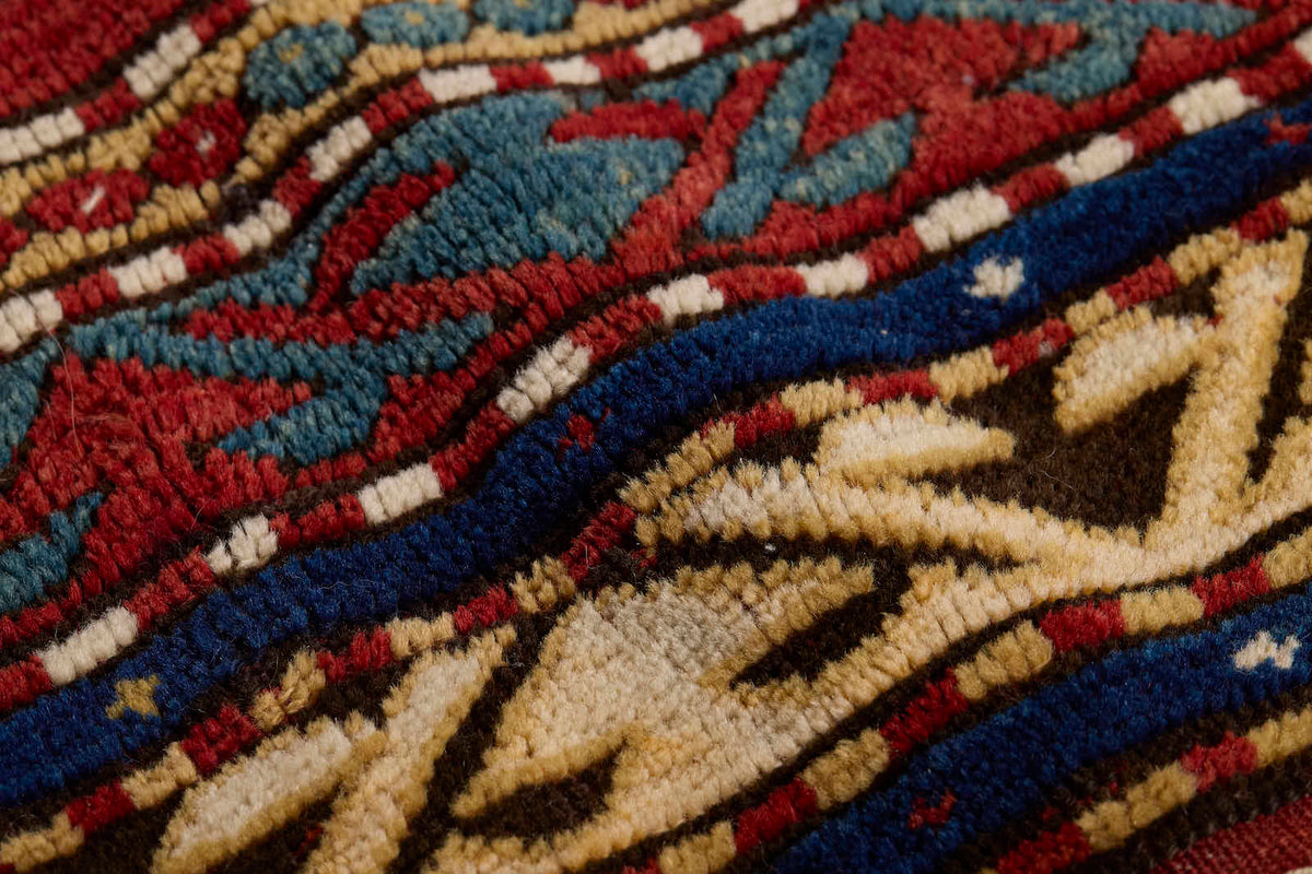 KAZAK PRAYER RUG ANTIQUE 4' 7" X 6' 3"
