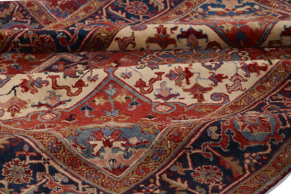 SEMI-ANTIQUE PERSIAN HERIZ 7' 8" X 11' 1"