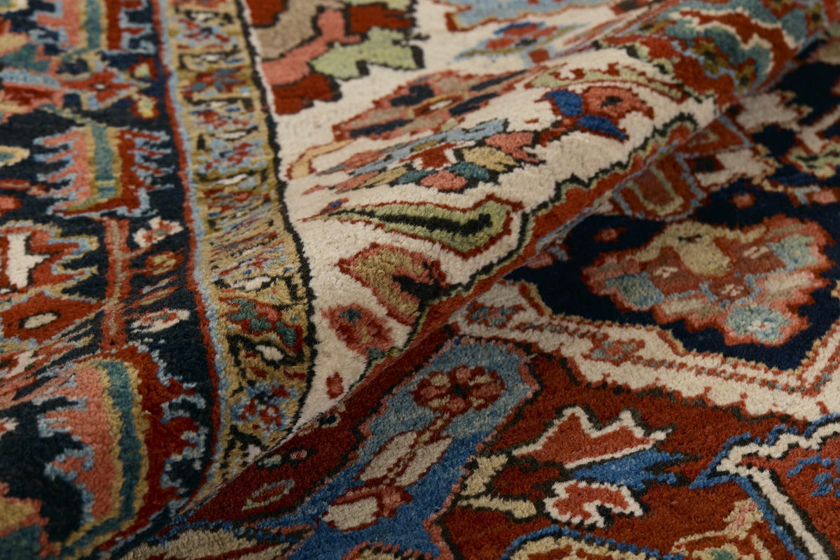 ANTIQUE PERSIAN HERIZ 7' 11" X 11' 7"