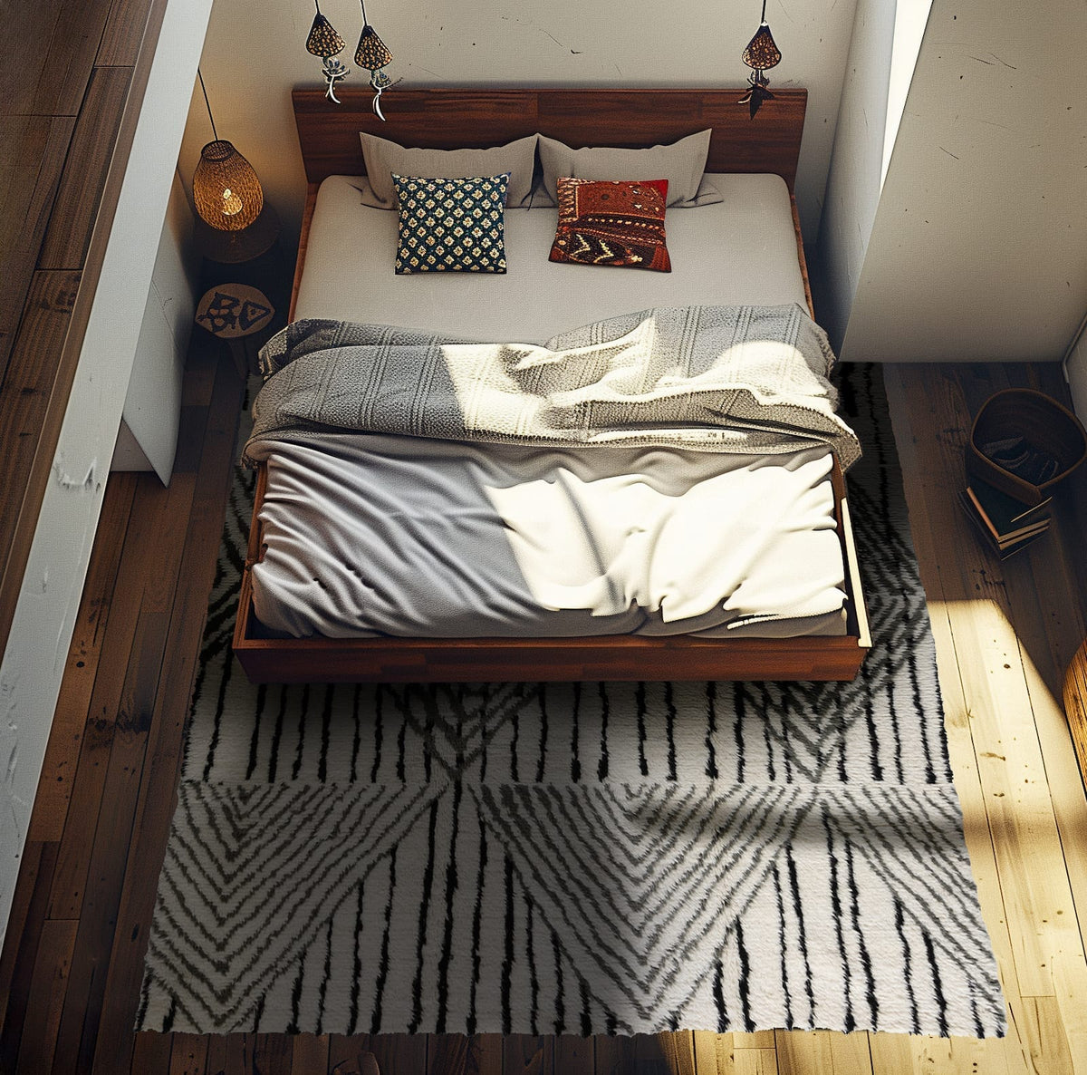 LOOM BLACK WHITE Product Tufenkian Artisan Carpets Lifestyle room-image