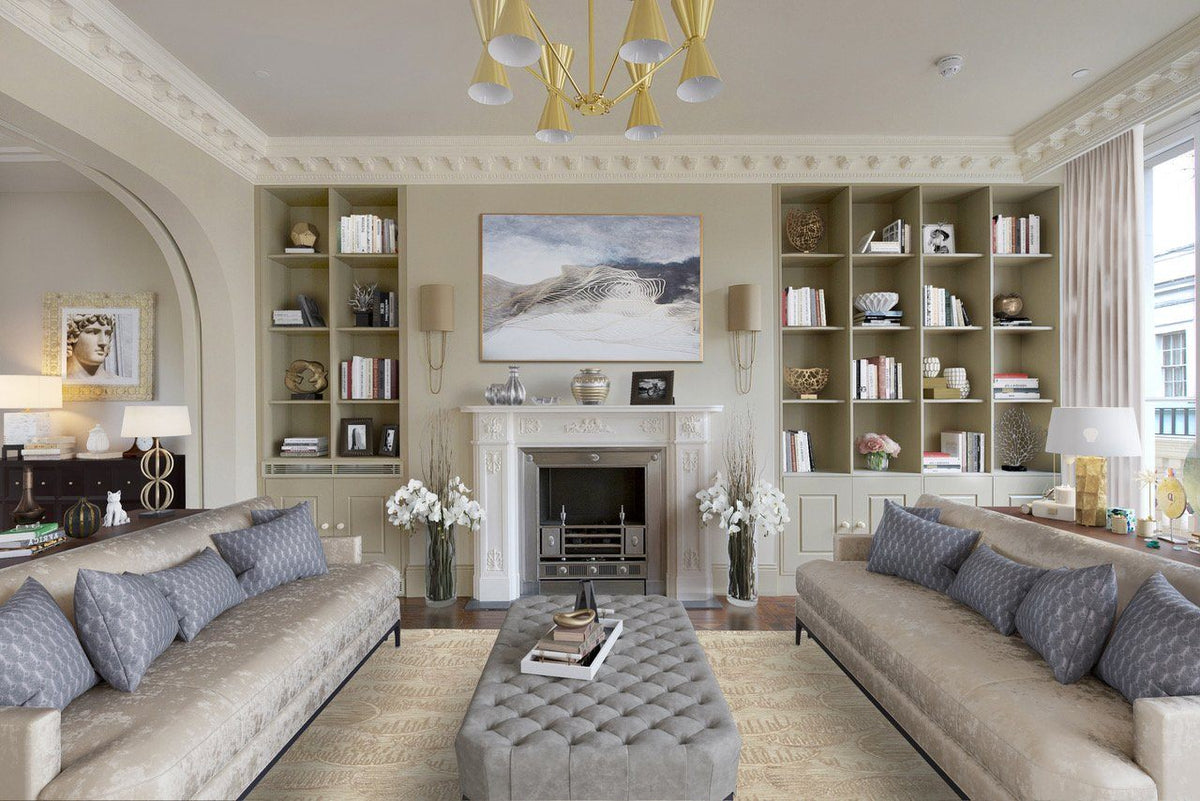 HEAVENLY BISQUE Lifestyle room-image Tufenkian Artisan Carpets