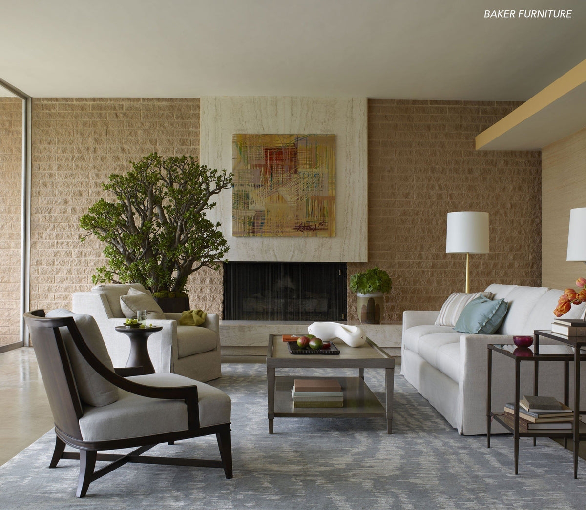 MOIRE GOLDEN MIST Product Tufenkian Artisan Carpets Lifestyle room-image