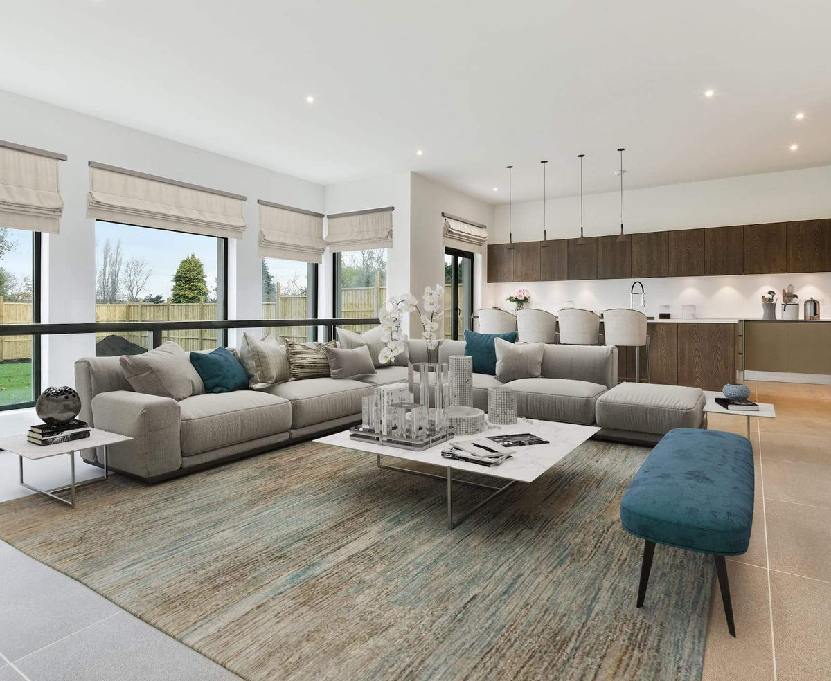 NIMBUS TURQUOISE Product Tufenkian Artisan Carpets Lifestyle room-image