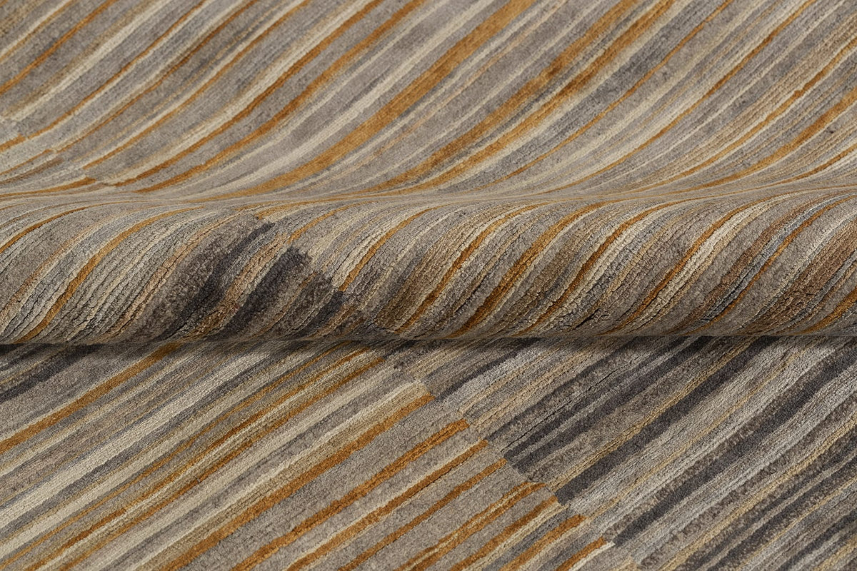 detail image of Spectrum III Fawn hand knotted area rug design by Tufenkian