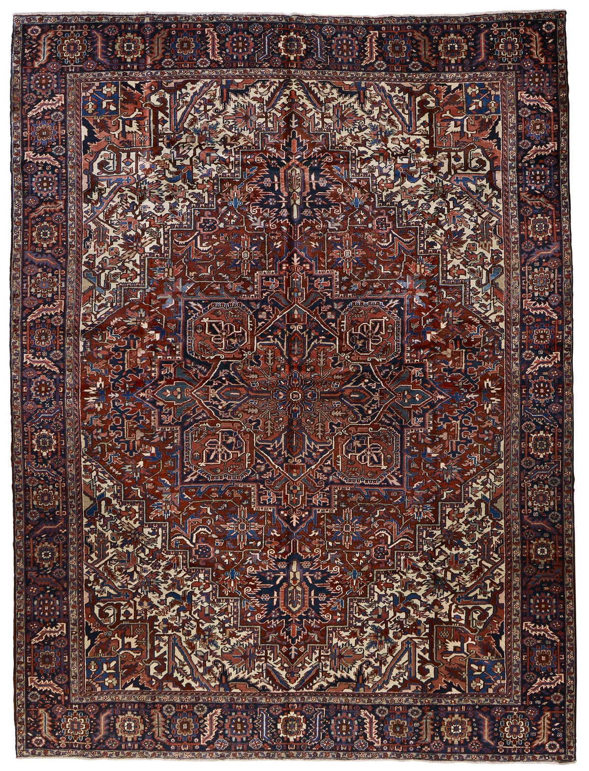 ANTIQUE PERSIAN GOREVAN HERIZ  11' 6" X 15' 0"