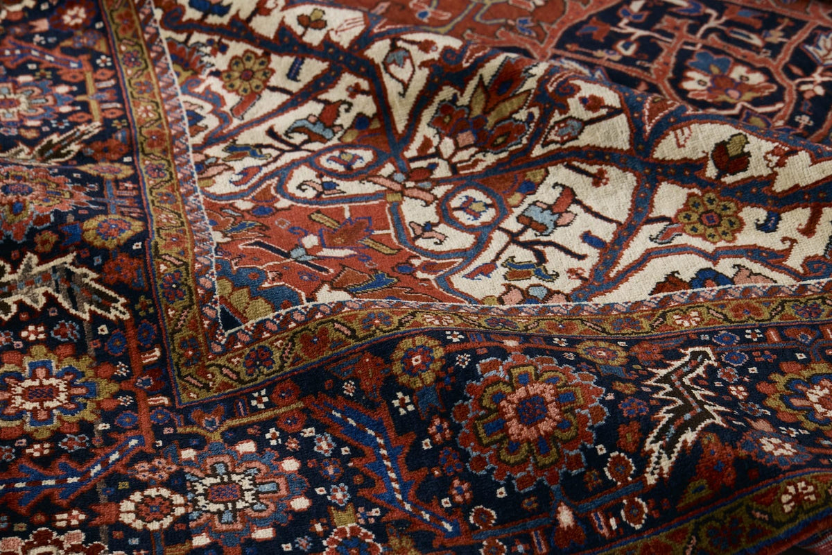 ANTIQUE PERSIAN HERIZ 8' 10" X 12' 6"