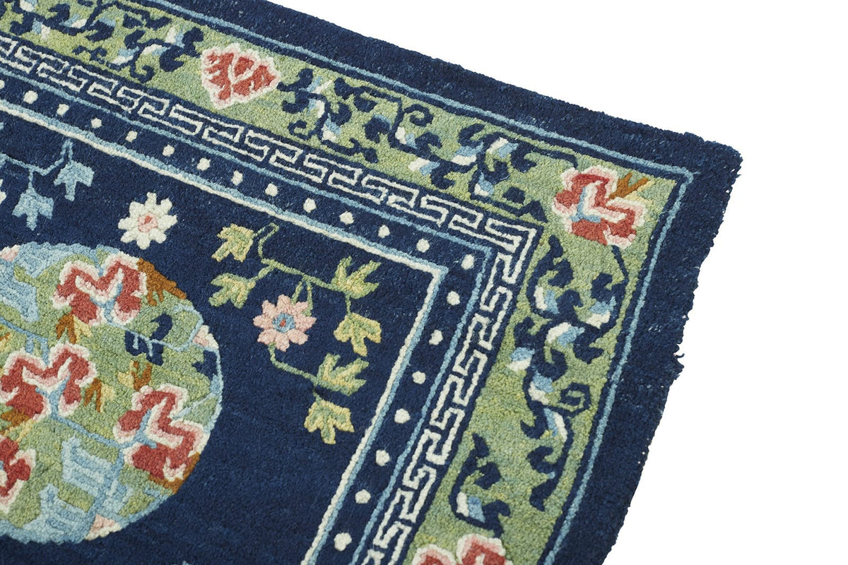 ANTIQUE TIBETAN KHADEN 2' 7" x 4' 7" 19th C Rug Detail 2