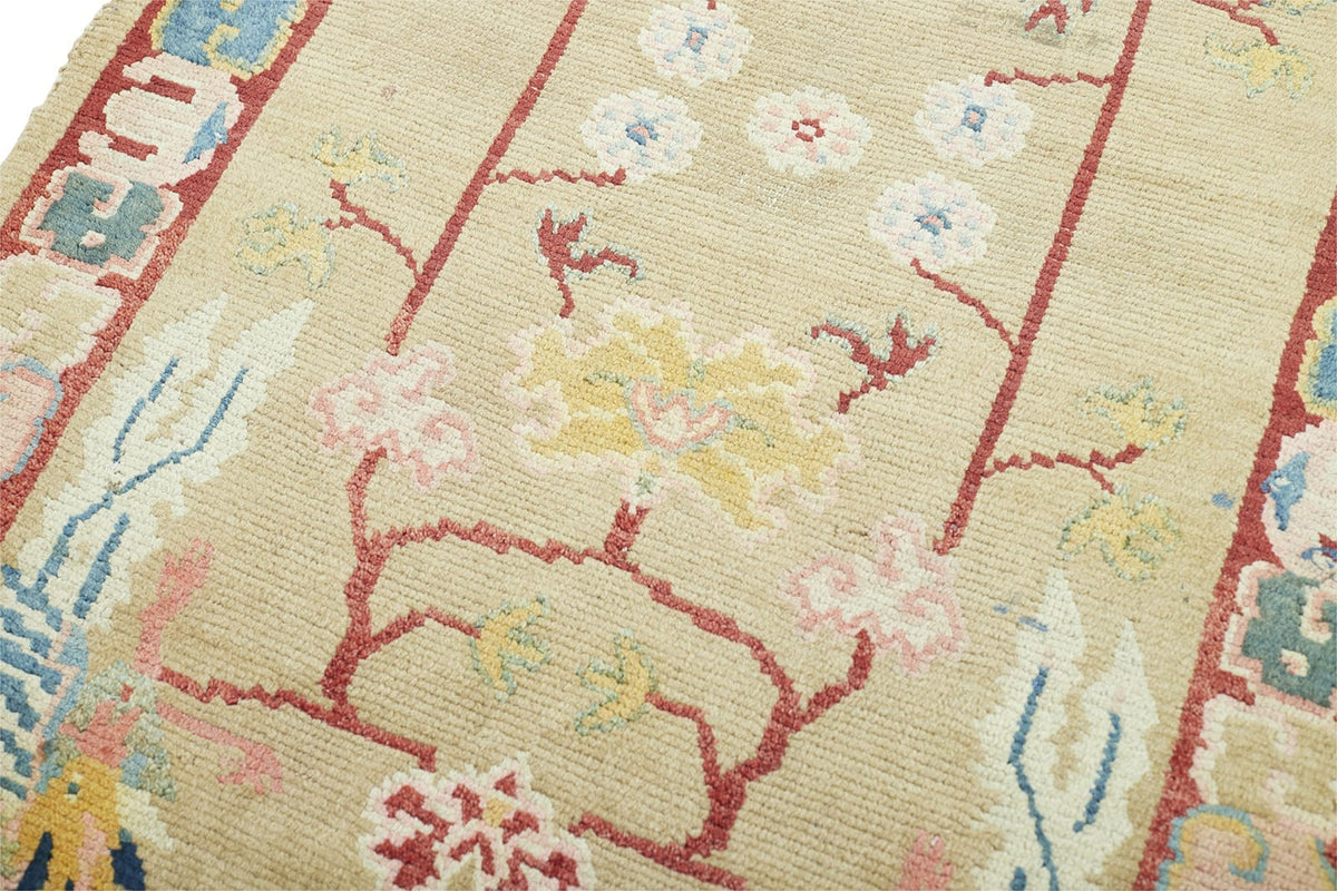 ANTIQUE TIBETAN KHADEN 2' 7" x 4' 11" Late 19th C Rug Detail 2