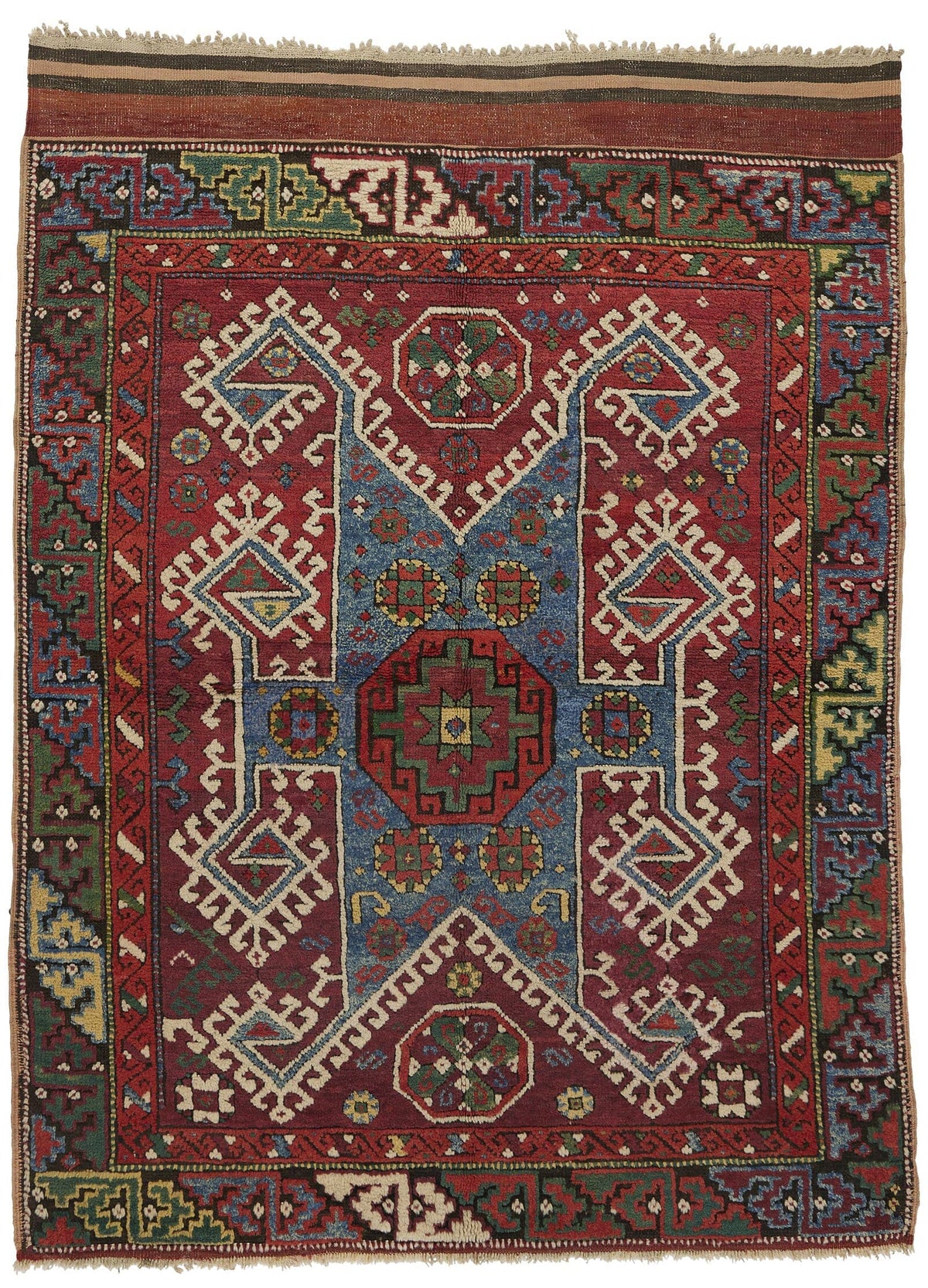 BERGAMA ANTIQUE RUG 4' 8" X 5' 9"