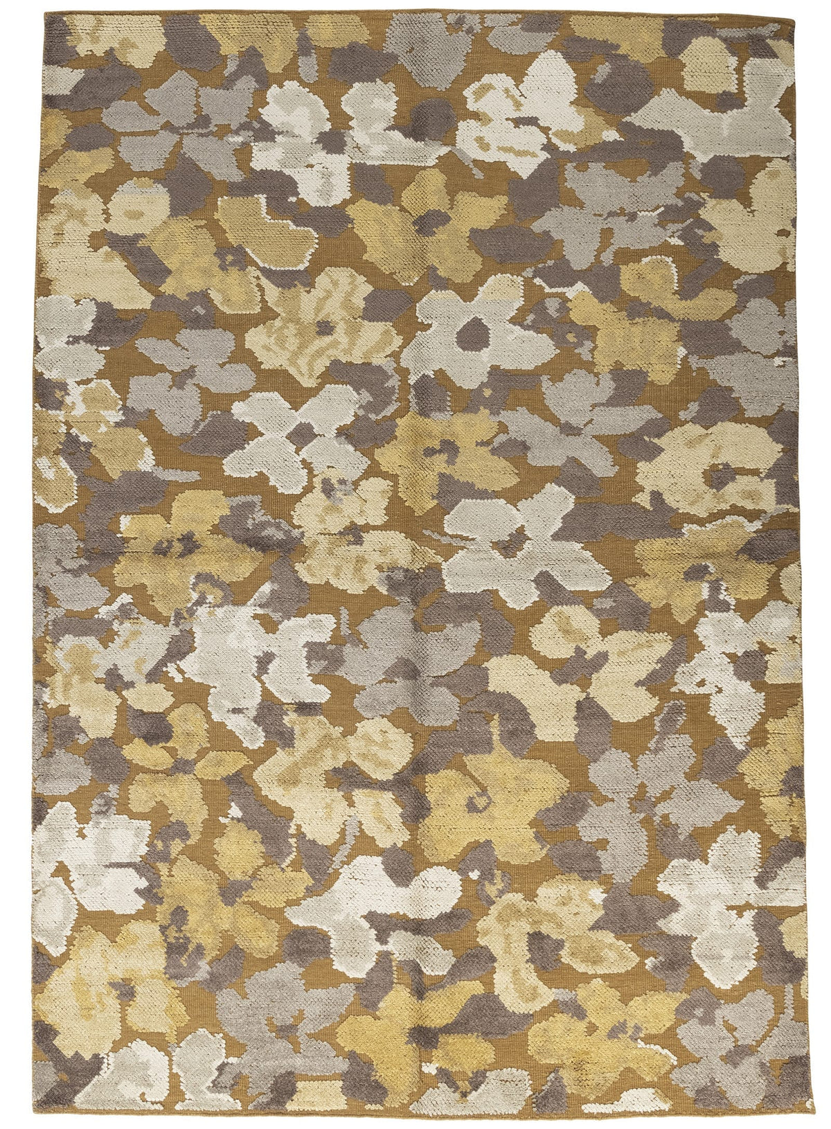 MERAKI FLORAL GOLD TAUPE 6X9