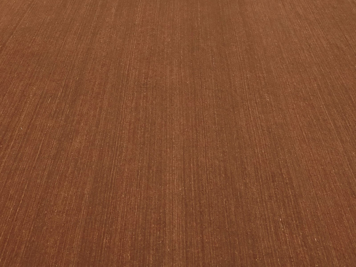 WOOL KILIM SOLID RUSSET