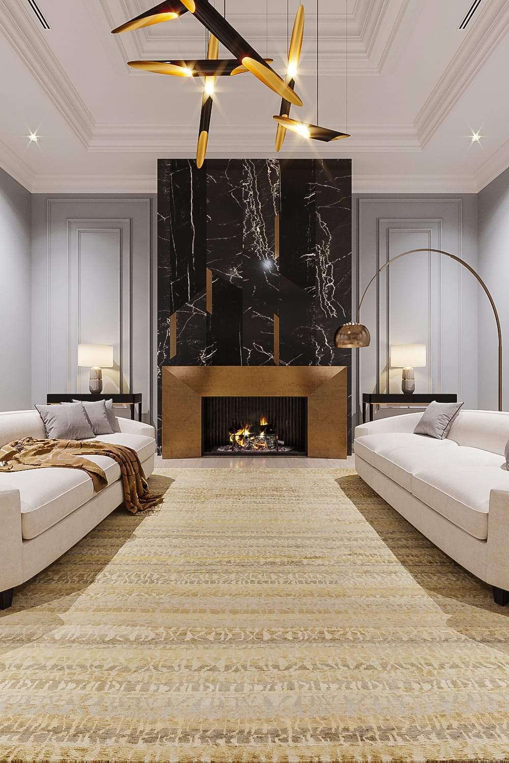 CUNEIFORM GOLD Product Tufenkian Artisan Carpets Lifestyle room-image
