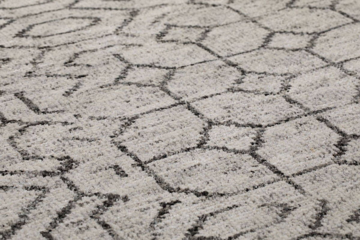 detail image of Sashiko Ivory area rug