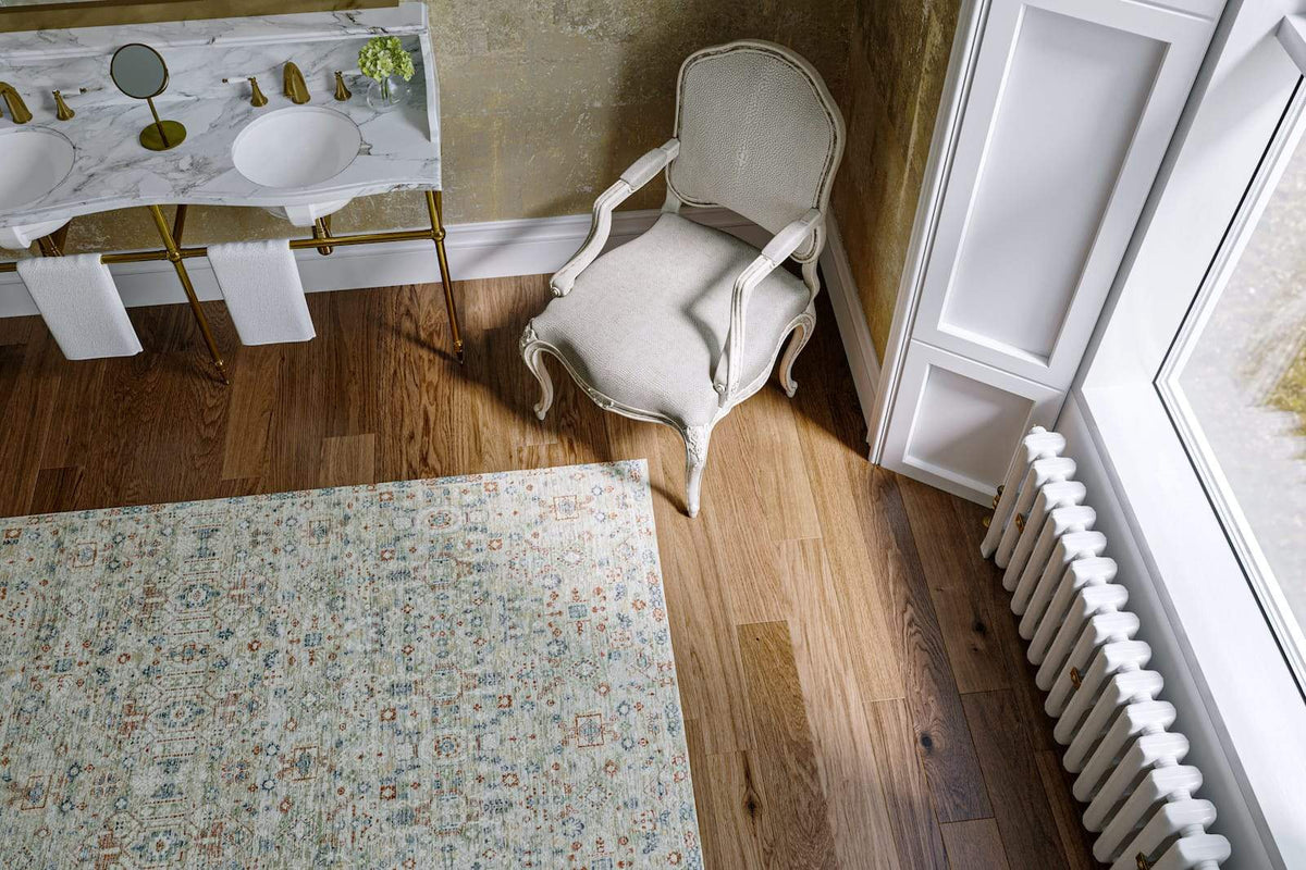 SHANTI SILVER Product Tufenkian Artisan Carpets Lifestyle room-image